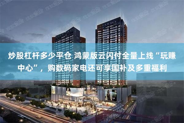 炒股杠杆多少平仓 鸿蒙版云闪付全量上线“玩赚中心”，购数码家电还可享国补及多重福利