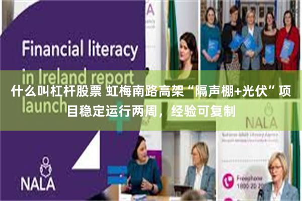 什么叫杠杆股票 虹梅南路高架“隔声棚+光伏”项目稳定运行两周，经验可复制
